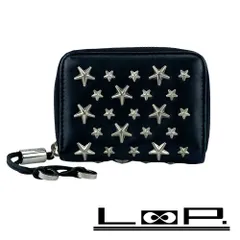 ジミーチュウ ■中古■ スタッズ ラウンド コインケース 財布 サイフ 小銭入れ 星 レザー ブラック 【466724】11のサムネイル