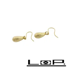 ティファニー ■美品■ ティアドロップピアス アクセサリー 雫型 フック イエローゴールド YG750 6.5g 【424571】7