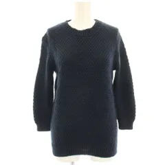 セオリー Theory ニット カットソー 七分袖 ウール混 S 紺 ネイビー /HN