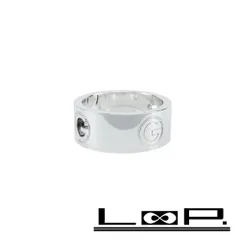 グッチ ■中古■ カットアウト Gロゴ リング 指輪 アクセサリー SV925 シルバー 13号 箱【455544】9