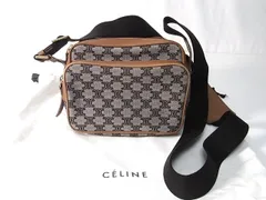 CELINE セリーヌ トリオンフキャンバス ショルダーバッグ カメラバッグ 斜め掛け マカダム柄 美品