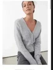 & Other Stories (アンドアザーストーリーズ) ダイナソー ボタン アルパカ パーカ S サイズ 正規品