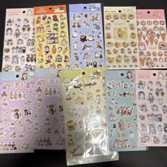 mofusand ぷくっとシール　フレークシール　マットステッカー　大量まとめ売り