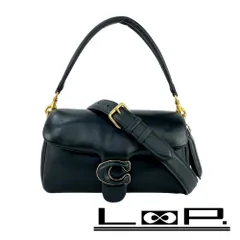 コーチ ■美品■ ピロー タビー 2WAY ショルダー ハンド バッグ GP ナッパ レザー ブラック CR703 【452093】5