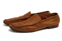 エルメス／HERMES ヴァンプローファー シューズ 靴 メンズ 男性 男性用レザー 革 本革 ブラウン 茶  レザーソール