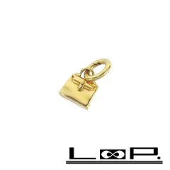 エルメス ■美品■ アミュレット ペンダントトップ ケリー ゴールド YG 750 K18 9.8g 【410611】1