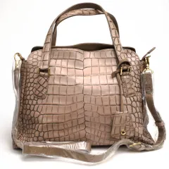 レザージュエルズ／LEATHER JEWELS バッグ トートバッグ 鞄 ハンドバッグ レディース 女性 女性用レザー 革 本革 ベージュ  17M17 MERIDIANA メルディアナ 2WAY ショルダーバッグ クロコ型押し