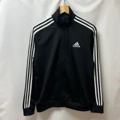 正規品/L adidas 3本線 ブラック トラックジャージ (ヨーロッパ)
