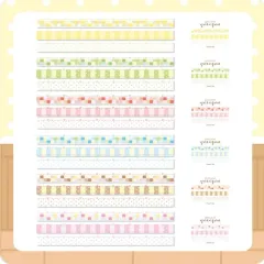 ロジステッカー よく眠れる布団マスキングテープ6種 まとめ マスキングテープ詰め合わせ