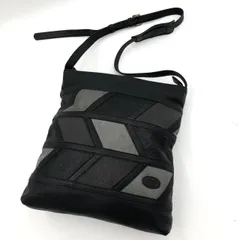 【美品】イビザ IBIZA ショルダーバッグ 斜め掛け レザー 黒 ブラック グレー