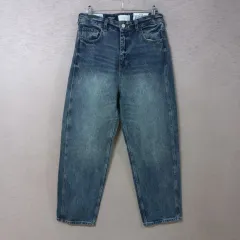 B1-6/FATALISM ブルー ウォッシュ デニム ズボン メンズ