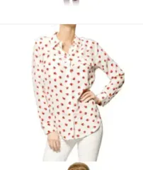 EQUIPMENT ストロベリー シルク ブラウス s サイズ 正規品