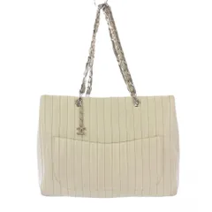 シャネル CHANEL ニューマドモアゼル トートバッグ チェーン ココマーク 白 10番台 /KH ■OH