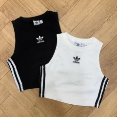 アディダス クロップド タンクトップ s-m