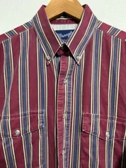 ビンテージ Wrangler 80-90's カジュアルシャツ ワインレッド