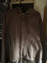 PARTIMENTO ウォッシュド ウォーク WHO ジップアップ スポーツブラ ブラウン