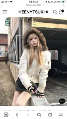 ヒニツキ アマネ n2b スウェード ムートン ファー フード アウター 白