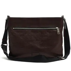 コーチ／COACH バッグ ショルダーバッグ 鞄 メンズ 男性 男性用 レザー 革 本革 ダークブラウン 茶 ブラウン  71651 Sam Crossbody In Signature Sport Calf Leather サム クロスボディー シグニチャー