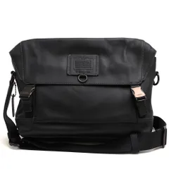 コーチ／COACH バッグ ショルダーバッグ 鞄 メンズ 男性 男性用 レザー 革 本革 ブラック 黒  37954 Rivington bike bag リビングトン バイク バッグ フラップ式 メッセンジャーバッグ シボ革 シュリンクレザー