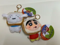 正規品/クレヨンしんちゃん シロ クレヨンしんちゃん キルティングバッグ ぬいぐるみ キーホルダー 2個まとめ /