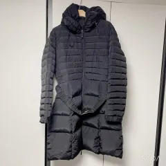 MONCLER モンクレール ファー付きダウンジャケット ロング丈 0サイズ