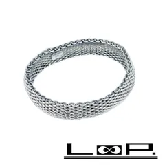 ティファニー ■美品■ サマセット メッシュ ブレスレット バングル アクセサリー シルバー SV 925 【390739】11