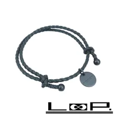 ボッテガヴェネタ ■未使用■ イントレチャート ブレスレット メンズ グレー レザー 339580 【499340】1のサムネイル