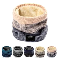 [Petasonien] ネックウォーマー レディース メンズ ネックガード 冬 360°極めた暖かさ ふわふわ裏起毛 厚手 防風防寒 保温 柔らかい 軽量 伸縮性 無地 ネック ゲーター (グラデーション-ピンク) 1