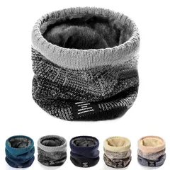 [Petasonien] ネックウォーマー レディース メンズ ネックガード 冬 360°極めた暖かさ ふわふわ裏起毛 厚手 防風防寒 保温 柔らかい 軽量 伸縮性 無地 ネック ゲーター (グラデーション-グレー) 1