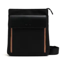 ポールスミス／Paul Smith バッグ ショルダーバッグ 鞄 メンズ 男性 男性用 ナイロン レザー 革 本革 ブラック 黒  PSN585 マルチストライプナイロンポケット サコッシュ