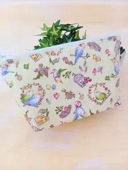 ファスナーポーチ(インコちゃんイエロー)