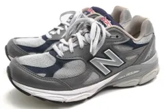 ニューバランス／NEW BALANCE シューズ スニーカー 靴 ローカット メンズ 男性 男性用 ナイロン レザー 革 本革 グレー 灰色  M990 GJ3 ENCAPミッドソール