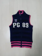 パーリーゲイツ ニートバッグ ベスト ネイビー ピンク