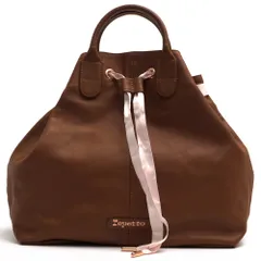 レペット／Repetto バッグ トートバッグ 鞄 ハンドバッグ レディース 女性 女性用 レザー 革 本革 ブラウン 茶  Tote Arabesque アラベスク 巾着型