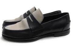 ボッテガヴェネタ／BOTTEGA VENETA コインローファー ペニーローファー シューズ 靴 メンズ 男性 男性用 スエード スウェード レザー 革 本革 ネイビー 紺  325924 VBFV7 1288 SCARPA PELLE S.CUOIΟ マリン