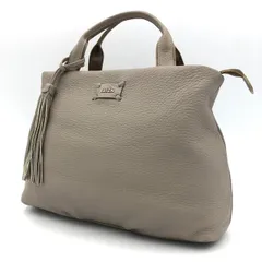 【美品】イビザ IBIZA ハンドバッグ トートバッグ レザー 本革 グレージュ 茶系