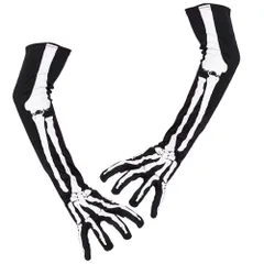 コスプレ レントゲン 骸骨 ジョーク 骨 Tシャツ グッズ プリント 3D おもしろ メンズ 風 スケルトン (手袋) Mouth] [Honesty