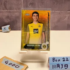 2021 Topps Chrome Bundesliga Giovanni Reyna 38/49 Borussia Dortmund Gold Refractor  カード
