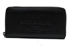 コーチ／COACH 長財布 財布 ウォレット メンズ 男性 男性用 レザー 革 本革 ブラック 黒  F24648 Accordion Wallet 小銭入れあり ラウンドジップ ラウンドファスナー