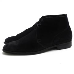 クロケット＆ジョーンズ／CROCKETT＆JONES チャッカブーツ シューズ 靴 メンズ 男性 男性用 スエード スウェード レザー 革 本革 ブラック 黒  CHUKKA チャッカ グッドイヤーウェルト製法 ダイナイトソール プレーントゥ