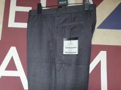 AYA MORIE アヤモリエ スラックス パンツ スリムフィット グレンチェック ズボン 34