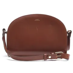 アーペーセー／A.P.C. バッグ ショルダーバッグ 鞄 レディース 女性 女性用 レザー 革 本革 ダークブラウン 茶 ブラウン  F61048 SAC DEMI-LUNE サック デミ リュンヌ ハーフムーンバッグ