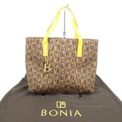 ボニア ショルダーバッグ モノグラム 鞄 カバン ブランド レディース ブラウン BONIA 【中古】