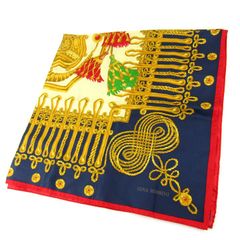 ジーナロッシーニ スカーフ  総柄 ブランド レディース ネイビー GINA ROSSINI 【中古】