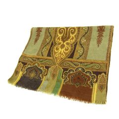 エトロ ストール スカーフ シルク/ウール混 ペイズリー柄 ブランド イタリア製 レディース ブラウン ETRO 【中古】