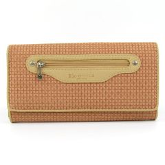 リオ ココナ 二つ折り財布 小銭入れあり ウォレット ブランド レディース ベージュ Rio cocona 【中古】