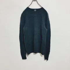 【状態良好】UNIQLO ユニクロ　クルーネックセーター　ダークグレー　黒系　M