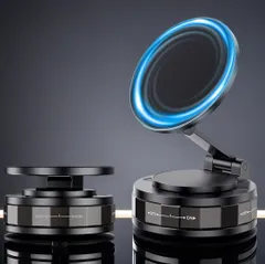 スマホホルダー マグネット 真空吸盤式MagSafe 車載＆浴室＆キッチン兼用