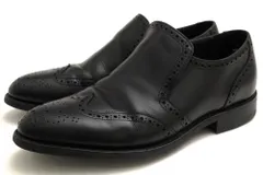 ロイドフットウェア／Lloyd Footwear ヴァンプローファー シューズ 靴 メンズ 男性 男性用 レザー 革 本革 ブラック 黒  4367EW10 サイドエラスティック ウイングチップ スリッポン ダイナイトソール