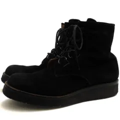 ナンバーナイン／NUMBER (N)INE レースアップブーツ シューズ 靴 メンズ 男性 男性用 スエード スウェード レザー 革 本革 ブラック 黒  S04-NF00T008B ラバーソール